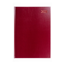 A5 Week to View Calendar Diary Red - 2023